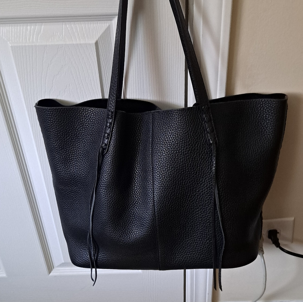 Rebecca Minkoff leather whipstitch tote